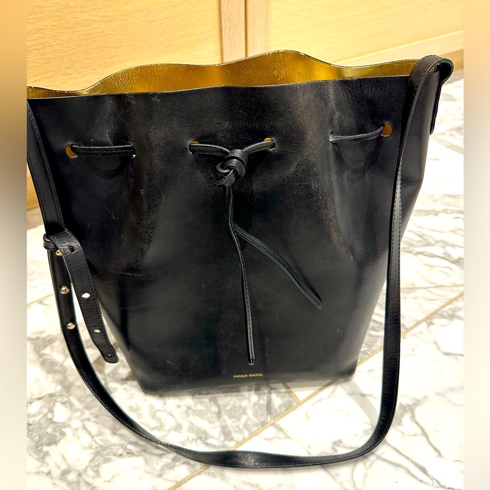 Mansur Gavriel large bucket bag.